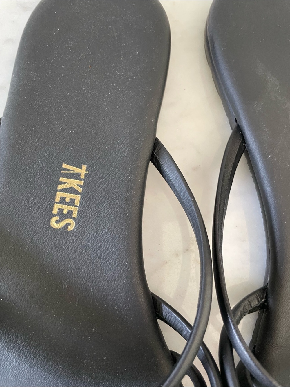 TKEES Black Strappy Slide Sandals - Picture 4 of 6